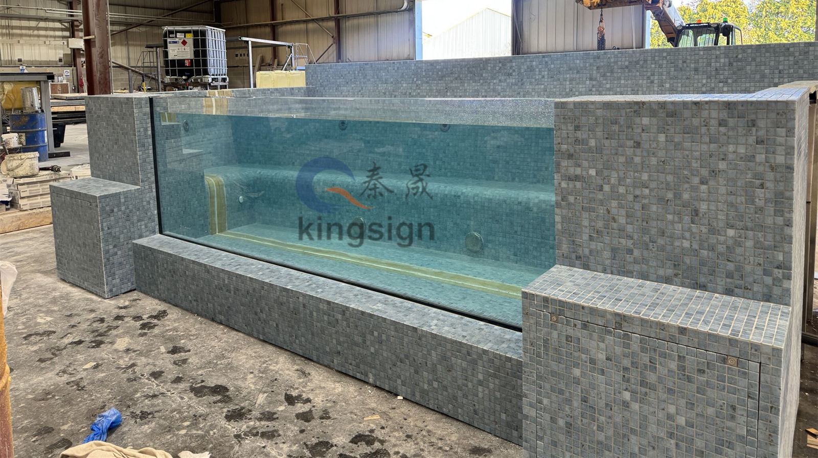 स्विमिंग पूल विन्डोको लागि Kingsign एक्रिलिक ब्लक प्यानल